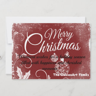 Festiva Tarjeta de Navidades personalizada.