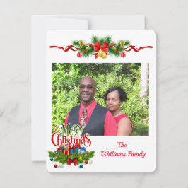 Festiva Tarjeta de Navidades personalizada