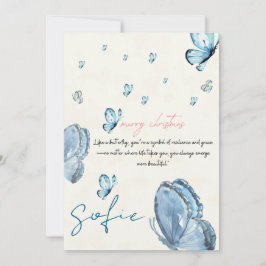 Festiva tarjeta de navidades personalizada para ella