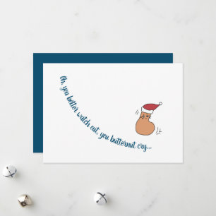 Festiva Tarjeta de Navidades personalizada "You Butternut