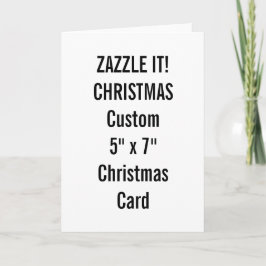 Festiva Tarjeta de Navidades personalizado de 5" x 7" plan