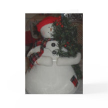 TARJETA DE NAVIDADES PERSONALIZADOS DE SNOWMAN