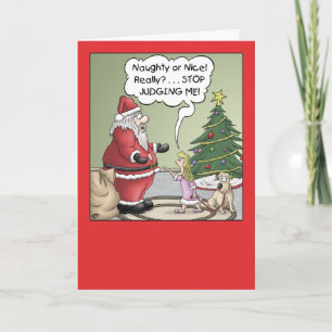 Festiva Tarjeta de Navidades personalizados: Dejen de juzg