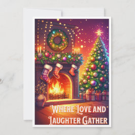 Festiva Tarjeta de Navidades personalizados - digital o fí