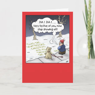 Festiva Tarjeta de Navidades personalizados: flujo constan