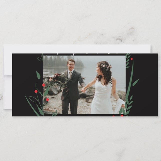 Festiva Tarjeta de Navidades personalizados "Noel recién c (Anverso)