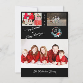Festiva Tarjeta de Navidades personalizados para foto de B