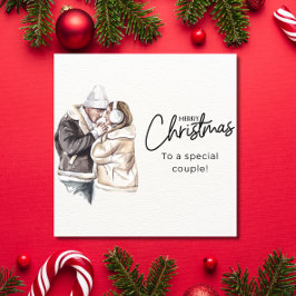 Festiva Tarjeta De Navidades Personalizados Para Parejas