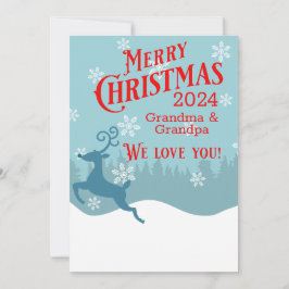 Festiva Tarjeta de Navidades personalizados para renos de