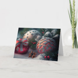 Festiva Tarjeta de Navidades personalizares - Burbujas de 