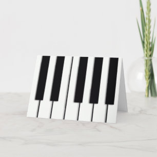 Festiva Tarjeta de Navidades Piano Keys