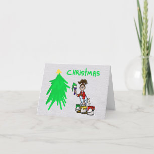 Festiva Tarjeta de Navidades pintores