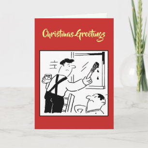 Festiva Tarjeta de Navidades pintores y decoradores