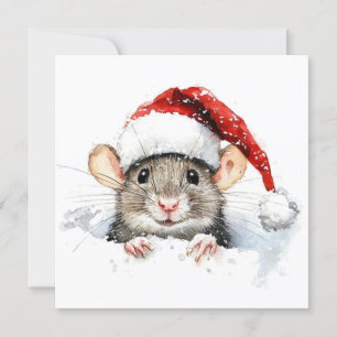 Festiva Tarjeta de Navidades planos del ratón