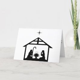 Festiva Tarjeta de Navidades plegados
