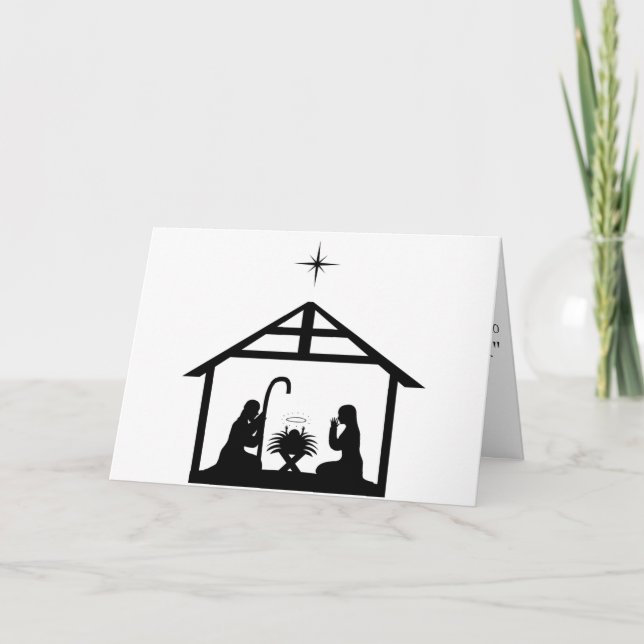 Festiva Tarjeta de Navidades plegados (Anverso)