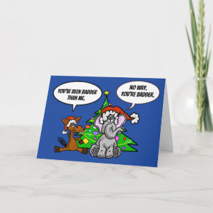 Festiva Tarjeta de Navidades políticos divertidos para bur
