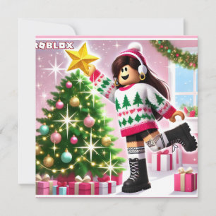 Festiva Tarjeta de Navidades precoces de Chicas adolescent