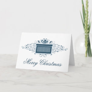 Festiva Tarjeta de Navidades presentes de Swirls Holiday, 