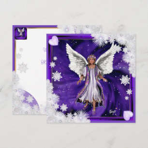 Festiva Tarjeta de navidades Purple Soul