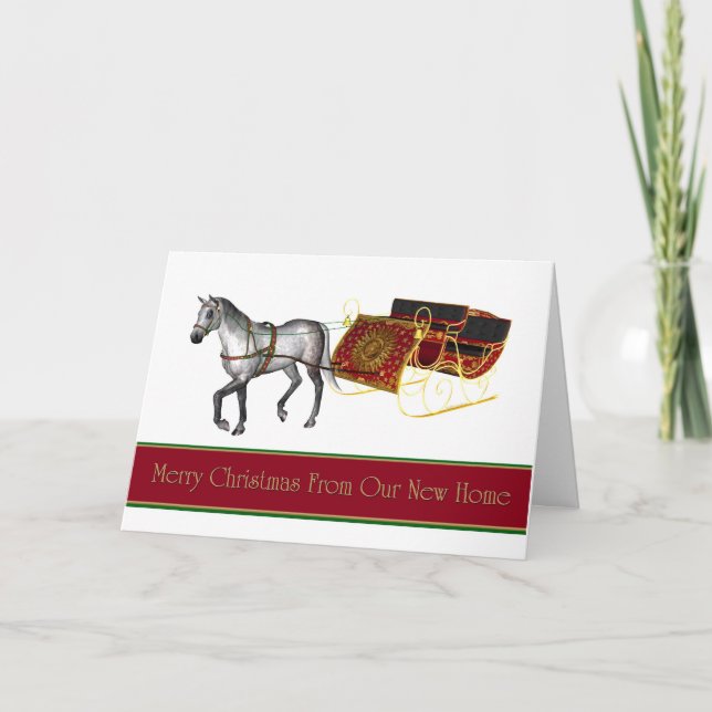 Festiva tarjeta de navidades que hemos movido nueva direcc (Anverso)