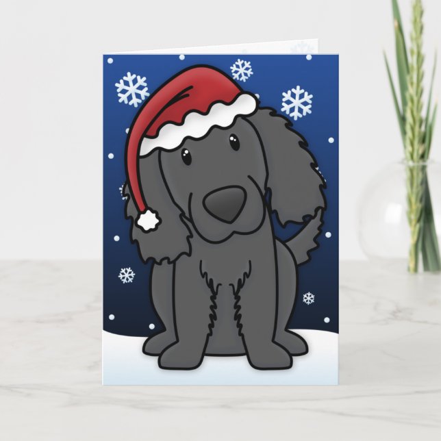 Festiva Tarjeta de Navidades recuperadores de capa plana K (Anverso)