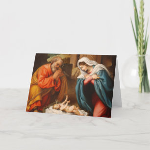 Festiva Tarjeta de Navidades religiosos