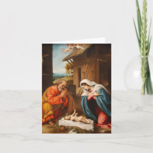 Festiva Tarjeta de Navidades religiosos