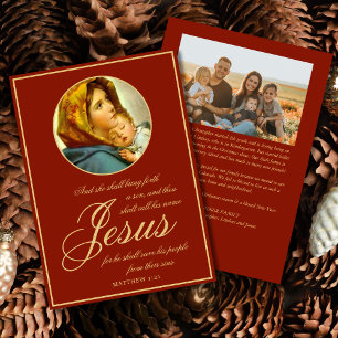 Festiva Tarjeta de Navidades religiosos contra la biblia c