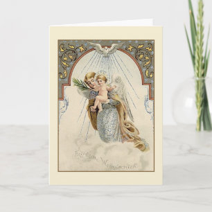 Festiva Tarjeta de Navidades religiosos de Alemania victor