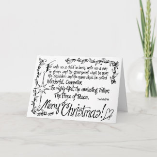 Festiva Tarjeta de Navidades religiosos enredados