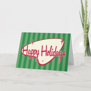 Festiva Tarjeta de Navidades retro