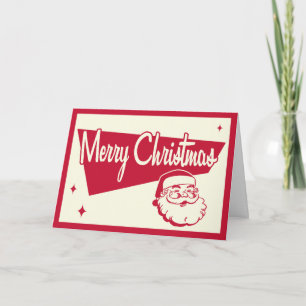 Festiva Tarjeta de Navidades retro