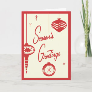 Festiva Tarjeta de Navidades retro