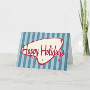 Festiva Tarjeta de Navidades retro