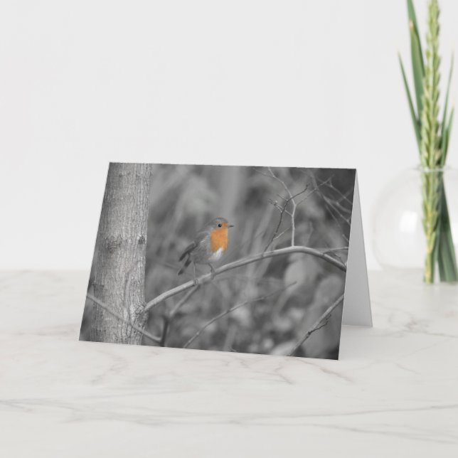 Festiva Tarjeta de Navidades Robin Redmama (Anverso)