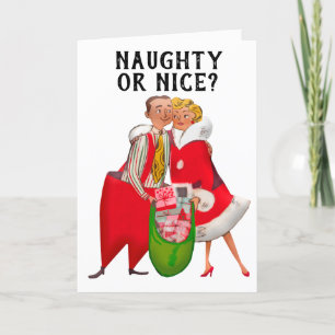 FESTIVA TARJETA DE NAVIDADES ROMÁNTICOS VINTAGE PARA ESPOS