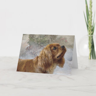 Festiva Tarjeta de Navidades Ruby Cavalier