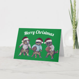 Festiva Tarjeta de Navidades Rugby