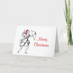 Festiva Tarjeta de Navidades Sagittarius