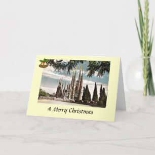 Festiva Tarjeta de Navidades - Sagrada Familia, Barcelona