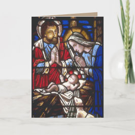 Festiva Tarjeta de Navidades sagrados