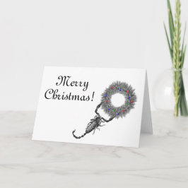 Festiva Tarjeta de Navidades Scorpio