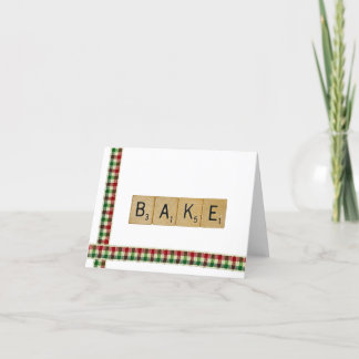 Festiva Tarjeta de Navidades Scrabble - Bake