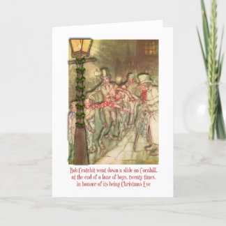 Festiva Tarjeta de Navidades Scrooge Charles Dickens