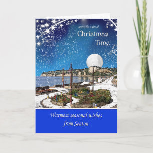 Festiva Tarjeta de Navidades Seaton