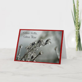 Festiva Tarjeta de Navidades Silver Thaw