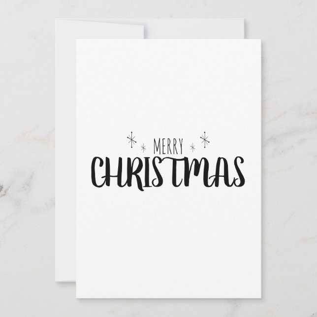 Festiva Tarjeta de Navidades simple y elegante (Anverso)