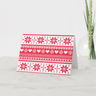 Festiva Tarjeta de Navidades sin soldadura, invierno, esca