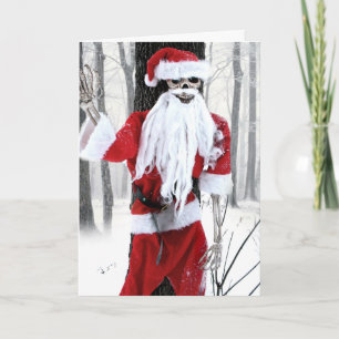 Festiva Tarjeta de Navidades Skeleton
